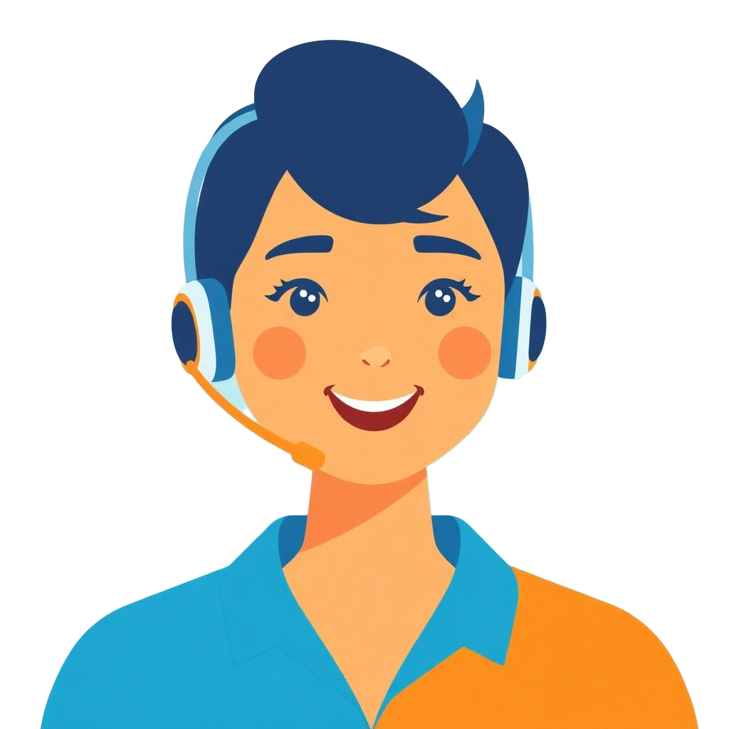 Customer support representative answering questions